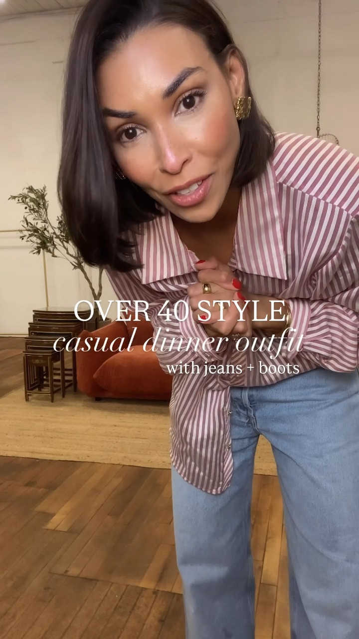 Casual winter dinner outfit with jeans and boots 

#LTKStyleTip #LTKFindsUnder100 #LTKOver40