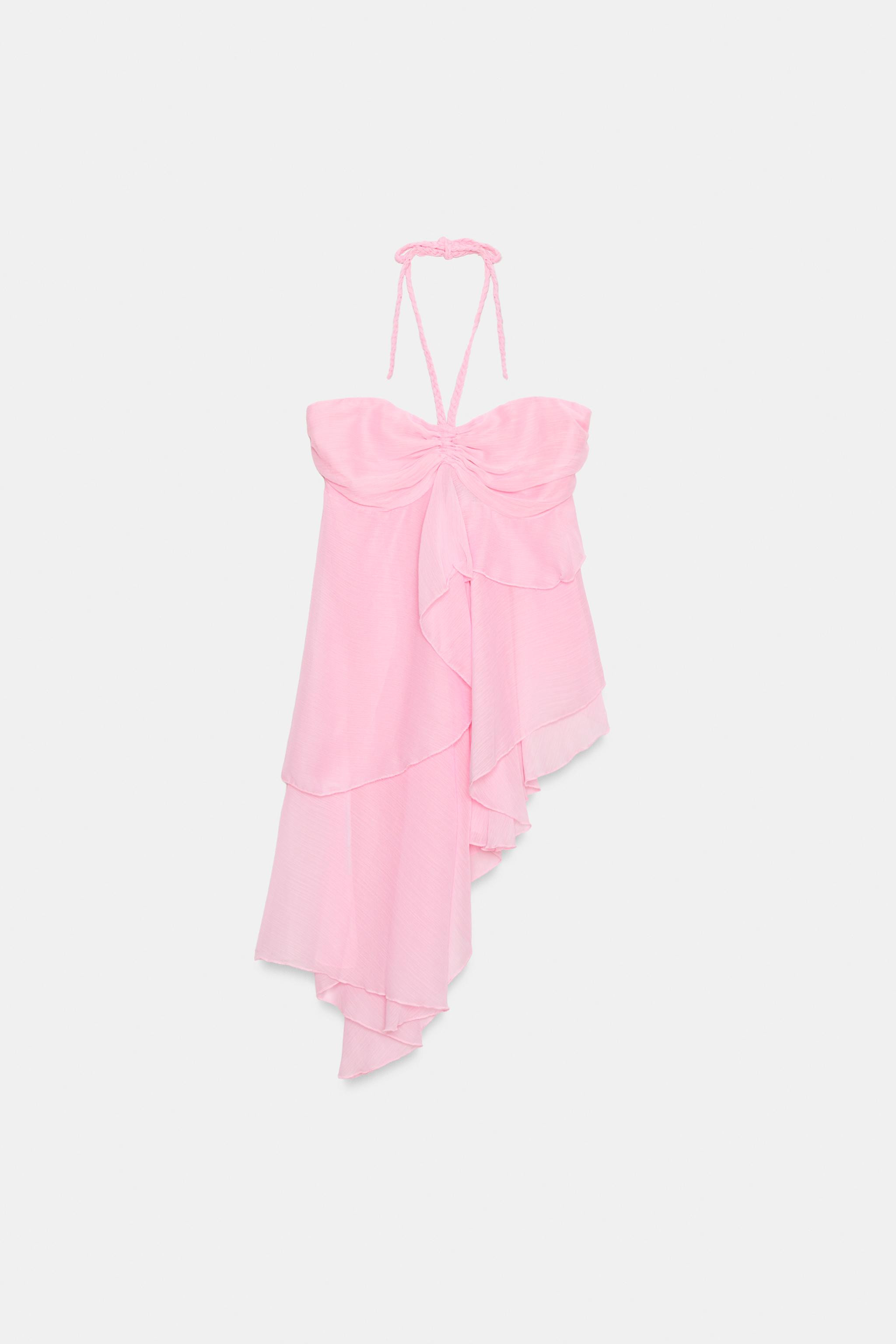 ASYMMETRIC RUFFLED TOP | Zara US