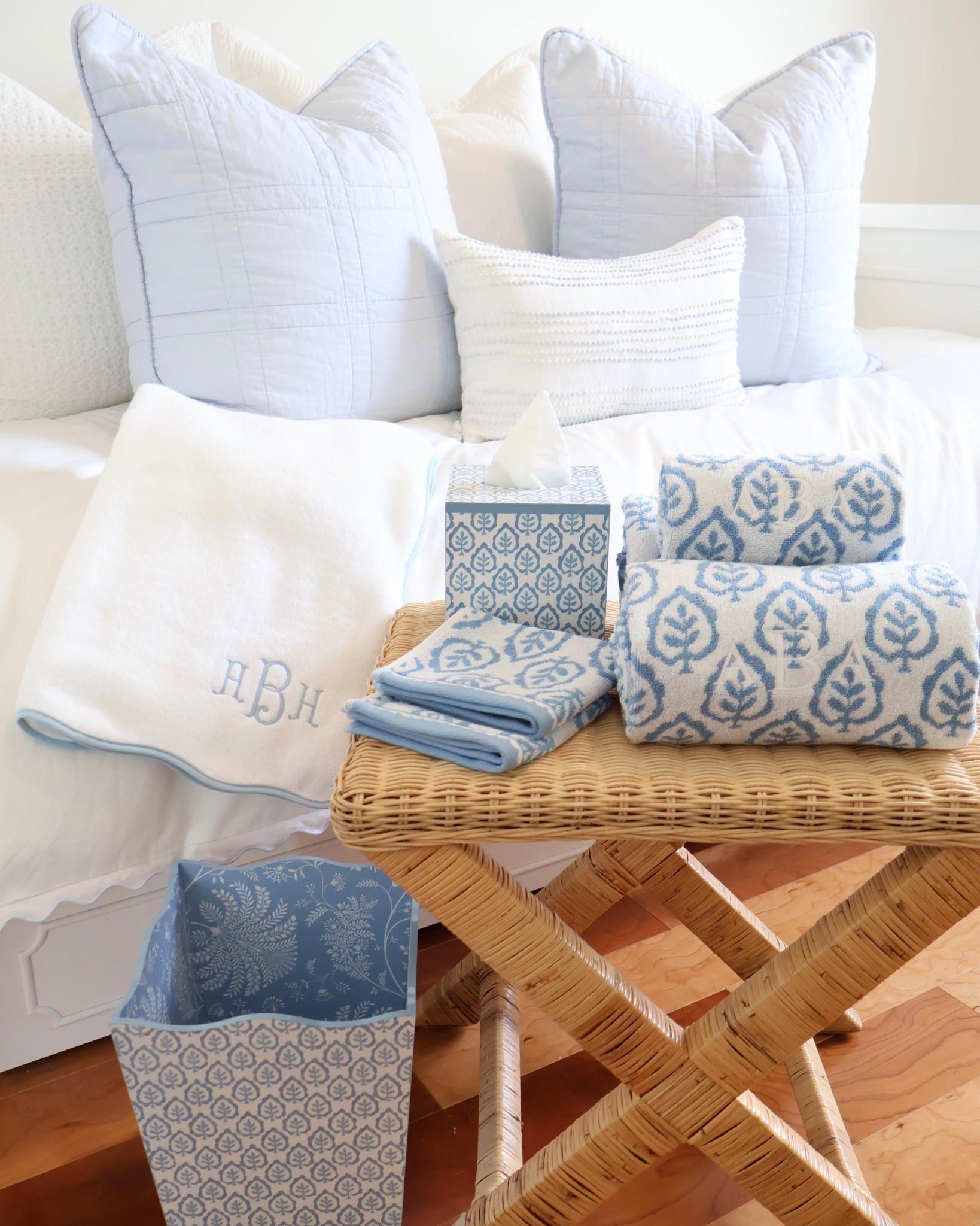 Obsessed with the new Mark & Graham x Sanderson collaboration bathroom accessories 🤍🩵 This collection is giving classic blue and white coastal bathroom decor, timeless English cottage style, and the prettiest block print pattern bathroom accessories.

From the luxury hand towels and bath towels to the coordinating tissue box cover, wastebasket, and monogrammed bath linens, every piece makes your guest bathroom or powder room styling feel elevated and polished. I especially love the personalized monogrammed towel — such a beautiful touch for a guest bath refresh, coastal home decor, or spring bathroom styling.

If you love Serena & Lily style, coastal grandmother decor, blue and white home decor, and classic preppy bathroom accessories, this new Mark & Graham Sanderson collection is a must-see.

Perfect for:
• Guest bathroom decor ideas
• Blue and white coastal bathroom styling
• Luxury monogrammed towels
• Preppy home decor
• Classic cottage bathroom accessories
• Spring home refresh

Tap to shop the Mark & Graham Sanderson collection bathroom accessories 🤍

#bathroomdecor #coastalbathroom #blueandwhitehome #markandgraham #sanderson #guestbathroom #monogrammedtowels #preppyhome #ltkhome #ltkstyle #grandmillennial

#LTKHome #LTKSaleAlert