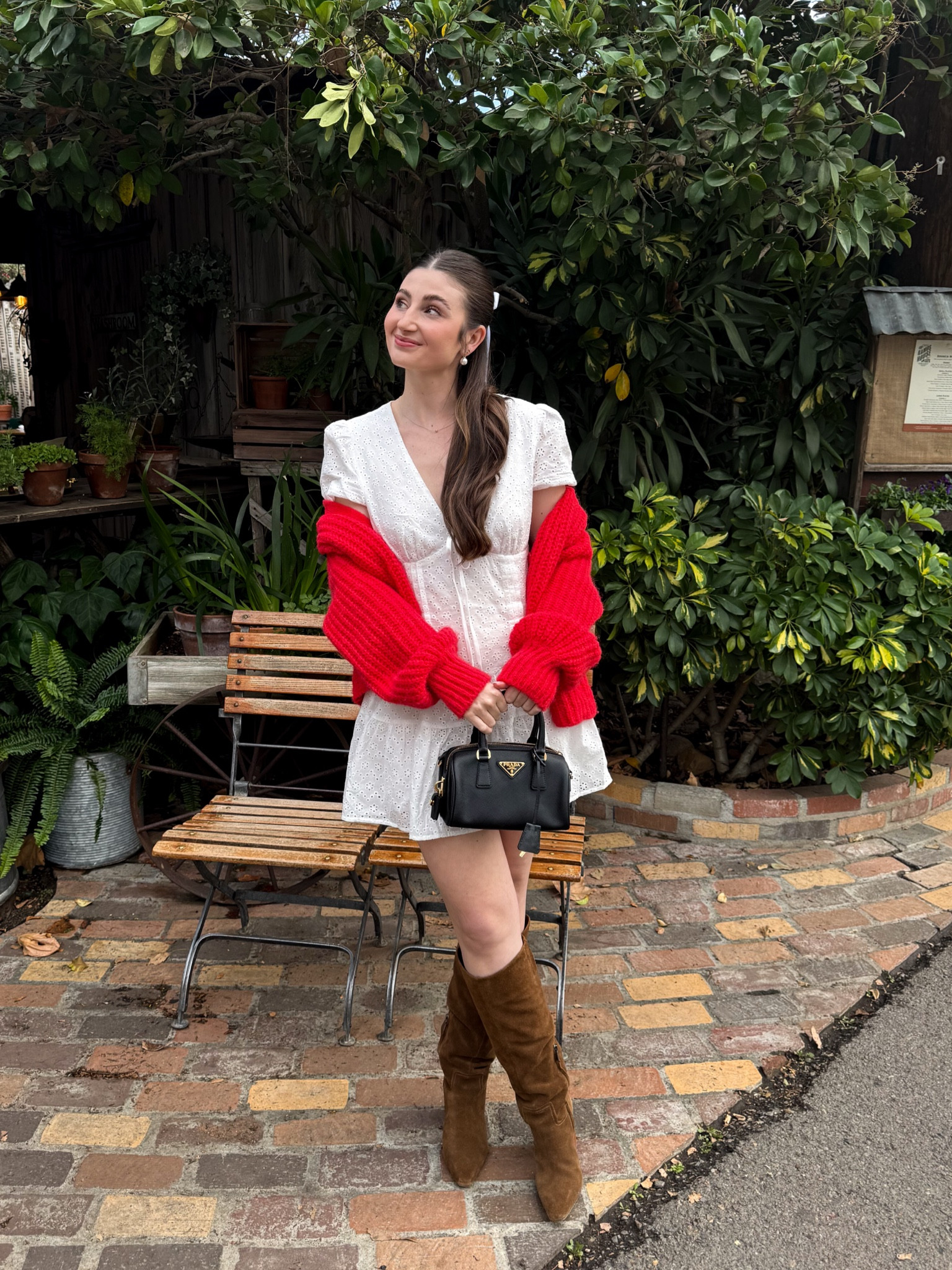 Girls day outfit 

Spring outfit , spring dress, red sweater , red cardigan , wide calf boot 
Brown suede boot , eyelet lace dress , white mini dress, sundress 

#LTKShoeCrush #LTKTravel #LTKSeasonal
