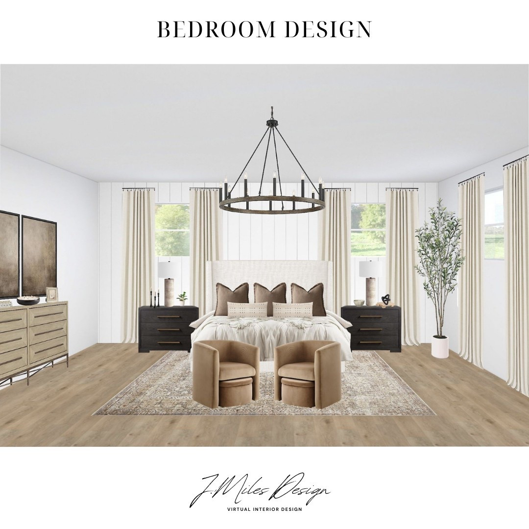 Modern elegance meets cozy neutrals in this timeless bedroom retreat 🤎✨ With layered textures, warm earthy tones, and sophisticated contrast, this space is the perfect blend of comfort and style. 
#BedroomGoals #NeutralDecor 

#LTKHome #LTKSaleAlert