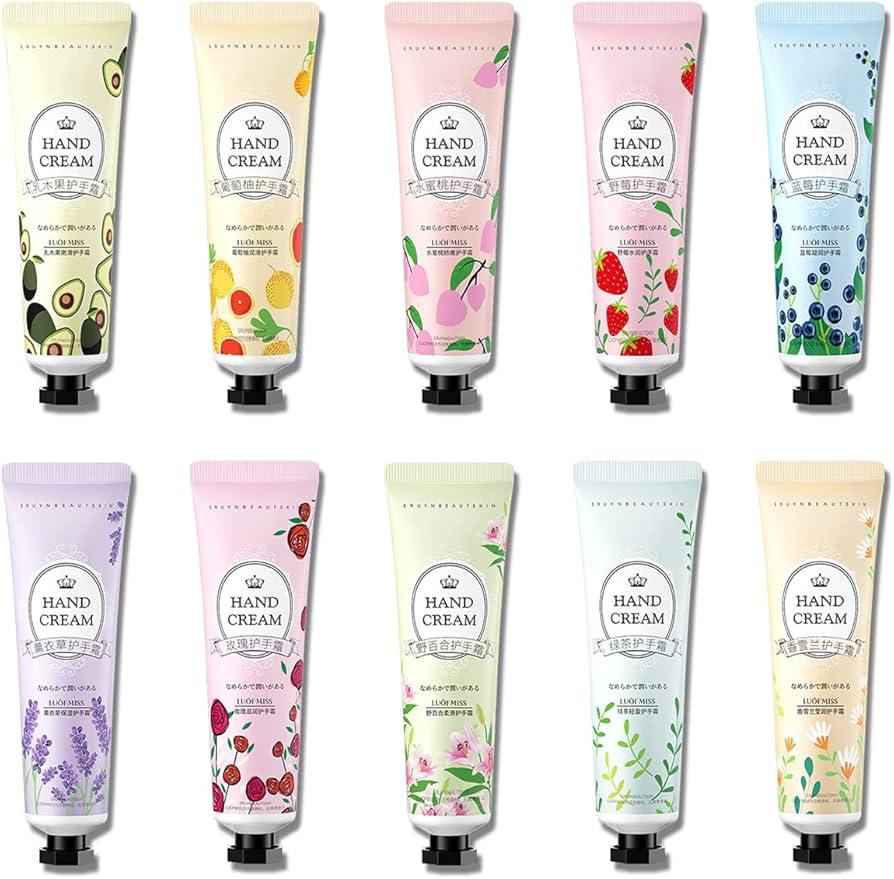 BeeYoYe 10 Pack Hand Cream Set,Mini Moisturizing Hand Lotion for Dry Cracked Hands,Stocking Stuff... | Amazon (US)