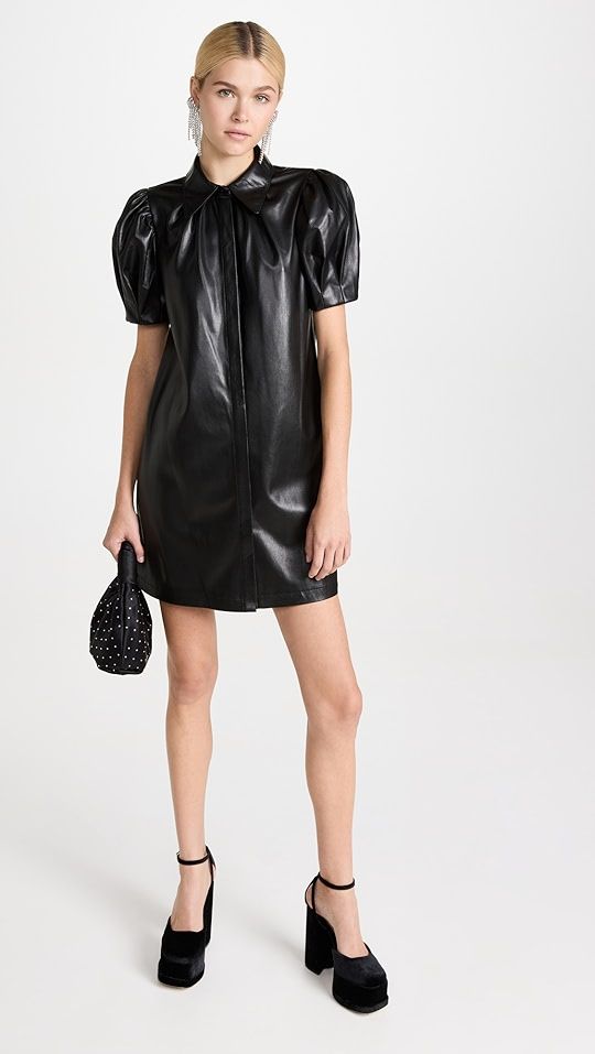 alice + olivia Jem Vegan Leather Dress | SHOPBOP | Shopbop