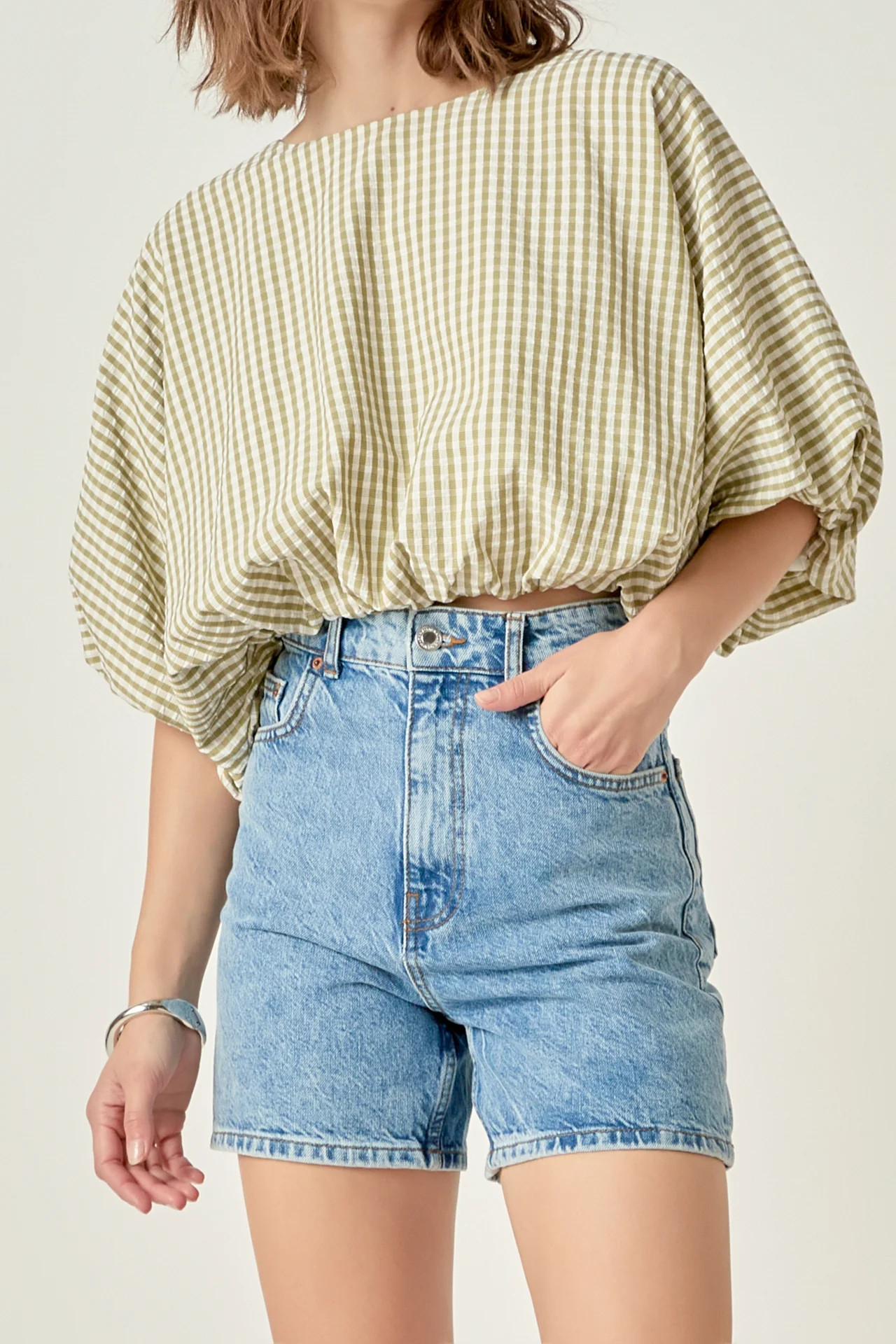 Voluminous Cropped Top | English Factory