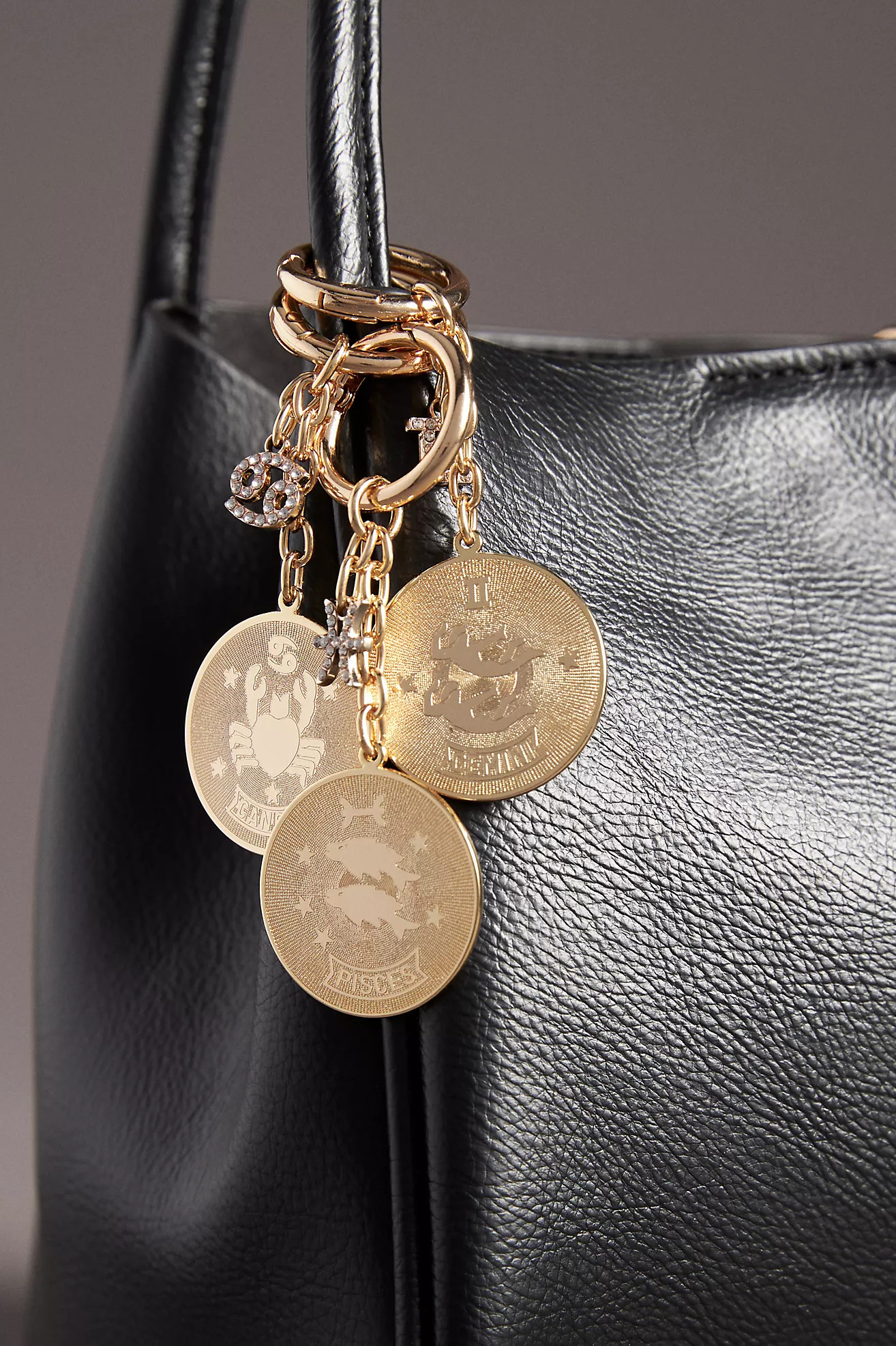 Zodiac Pressed Coin Bag Charm | Anthropologie (US)