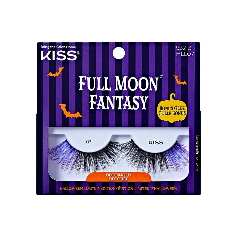 KISS Full Moon Fantasy, False Eyelashes, Flutter Fairy, 16 mm, 1 Pair | Walmart (US)