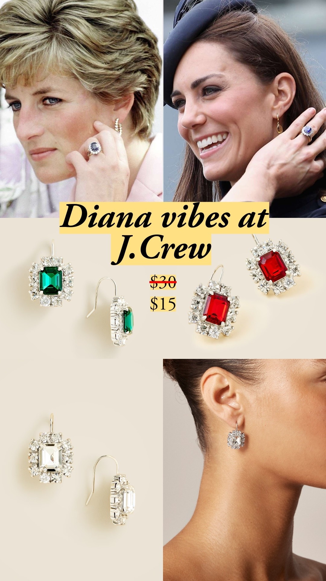 Love all the Diana jewels, including the Venus earrings she wore a lot (rumor is that she purchased them on a trip to NYC) 👑 jewelry, earrings, classic style, gifts, holiday presents, stocking stuffers, sparkle, holiday party outfit, classic accessories, J.Crew, Metropolitan Museum of Art, New York 

#LTKGiftGuide #LTKFindsUnder50 #LTKSaleAlert