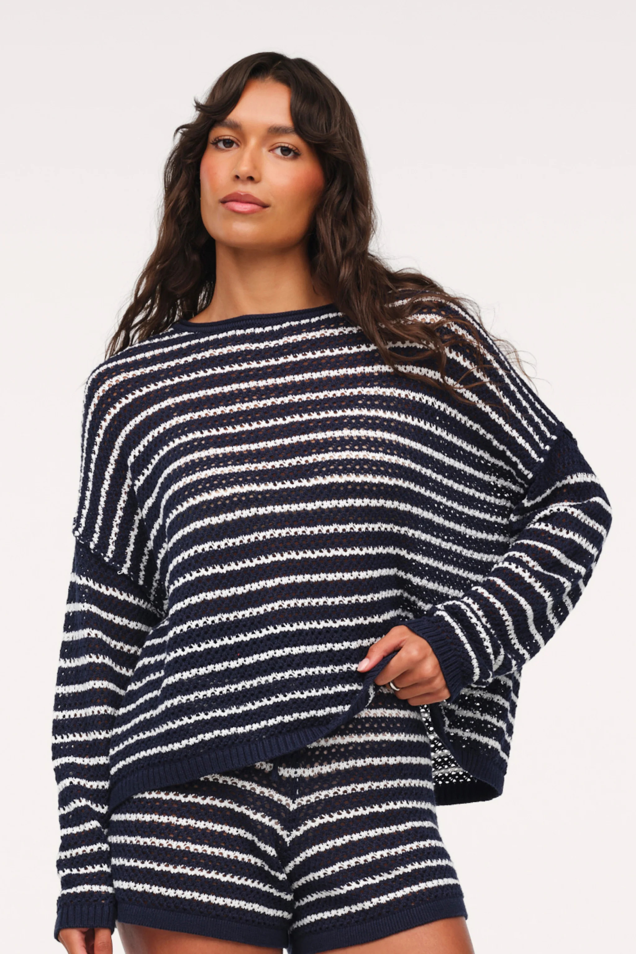 Cotton Crochet Sweater | nuuds