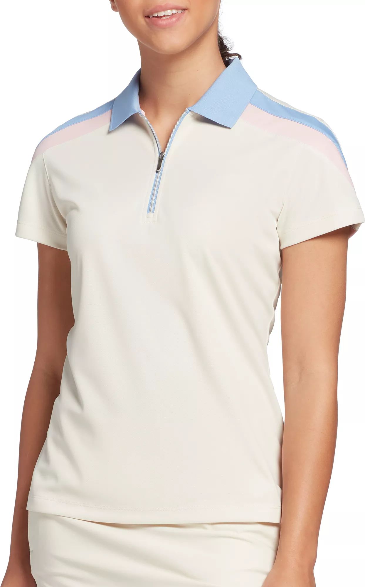 Lady Hagen Women's Shoulder Strip Short Sleeve Golf Polo | Dick's Sporting Goods