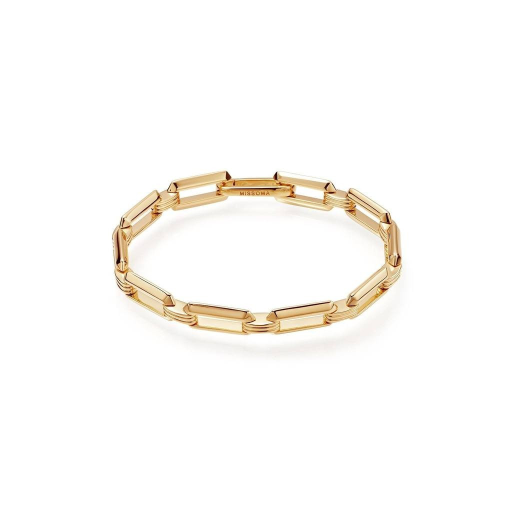 Gold Bevelled Chain Bracelet | Missoma
