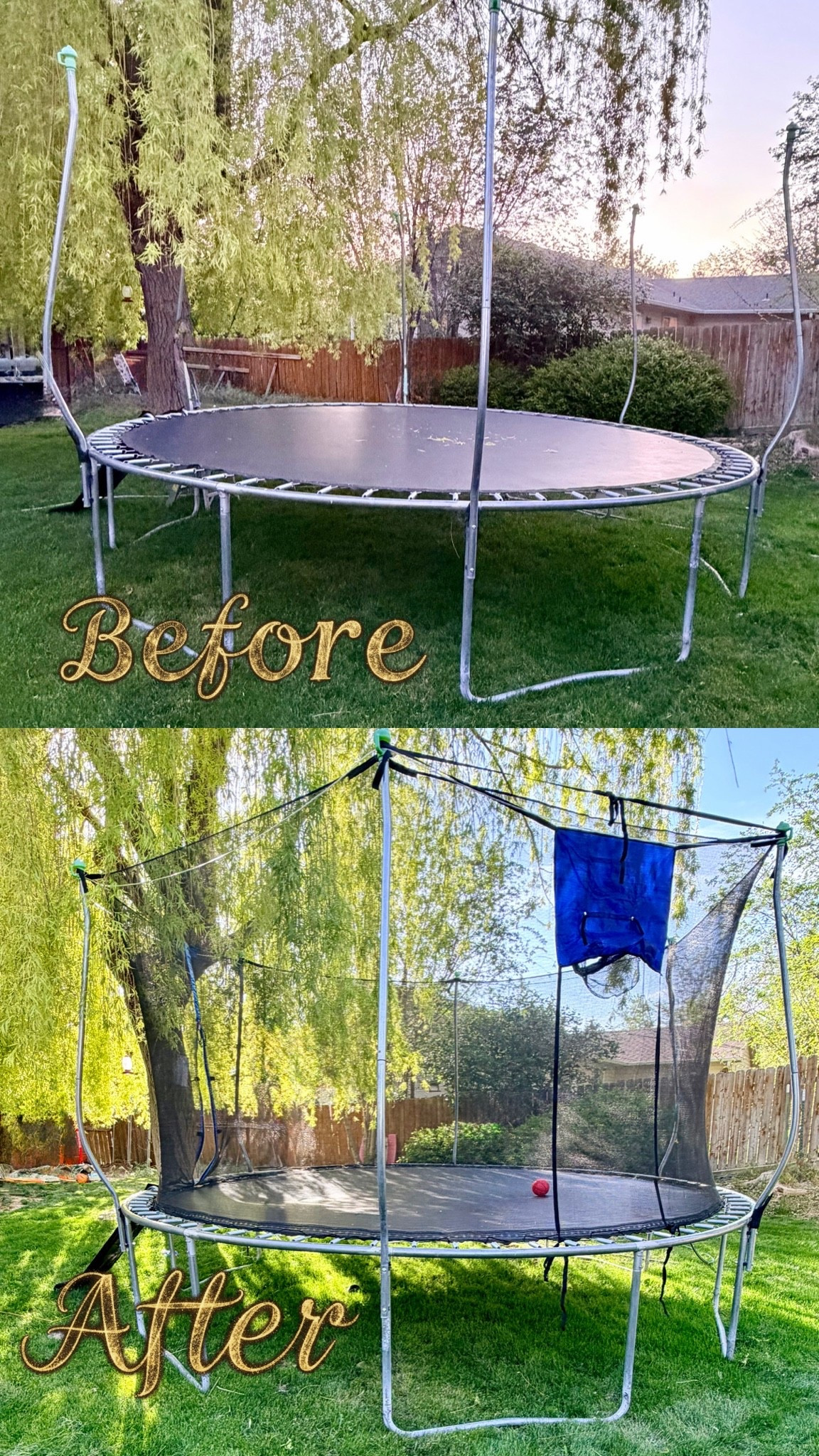 Upgrade your trampoline fun with our safety net and exciting accessories! Perfect for endless backyard adventures. #BackyardFun #TrampolineAccessories #safety #screenfree

#LTKdayinmylife #LTKmomlife #LTKKids