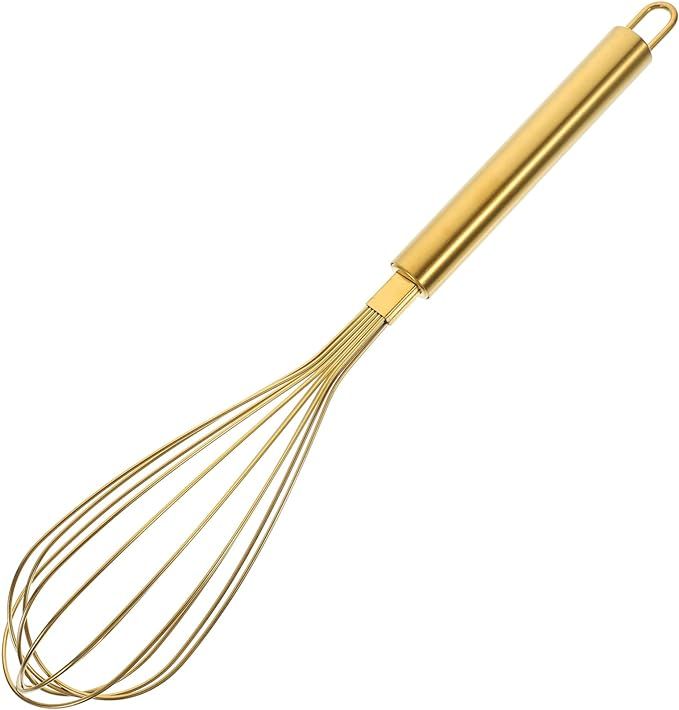 Multifunction cake salad hand tools thicken metal Whisk brass egg gold whisks for cooking steel w... | Amazon (US)