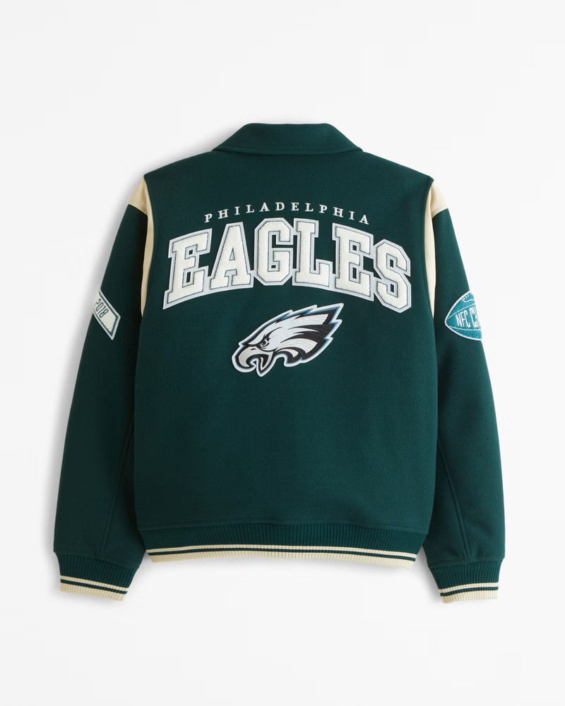 Philadelphia Eagles Varsity Bomber Jacket | Abercrombie & Fitch (US)
