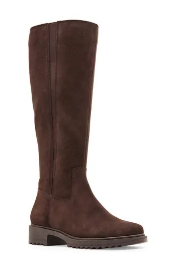 Blondo Ciana Waterproof Knee High Riding Boot in Java Suede at Nordstrom Rack, Size 10 | Nordstrom Rack