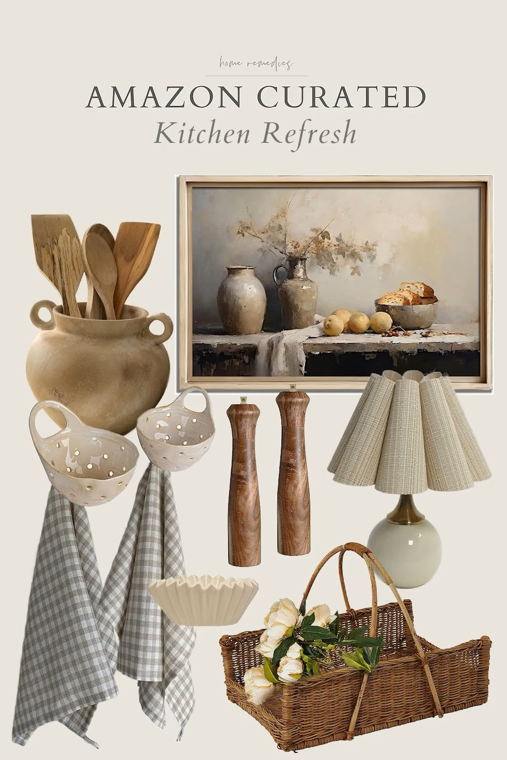I've collected some of my favorite aesthetic kitchen finds from Amazon home; I hope you like them too! spring decor, home decor, modern organic, modern farmhouse, cottage, cozy decor, dining room, breakfast nook
#LTKWatchNow #LTKStyleTip

#LTKHome #LTKSeasonal