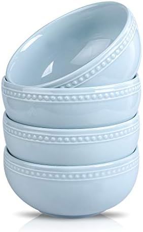 Joyroom Porcelain Cereal Bowl Set, 26 OZ Soup Bowls Microwave Safe, Bakeable Ceramic Bowl Set For... | Amazon (US)