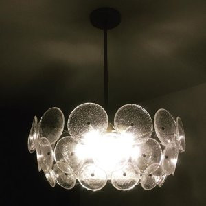 Glass Disk Chandelier + Flushmount | West Elm (US)