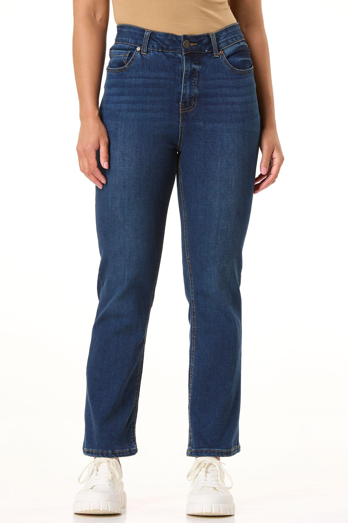 V- Effect Straight Leg Jeans | Cato Fashions
