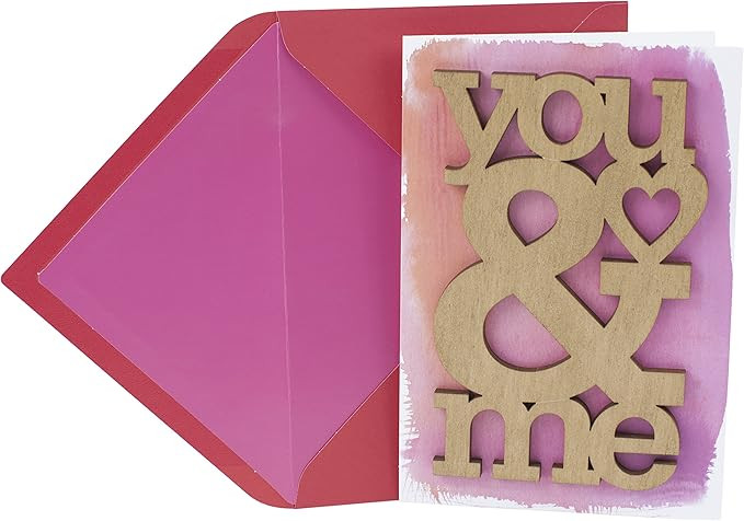 Hallmark Signature Valentine's Day Card for Significant Other (Laser-cut Wood You and Me) | Amazon (US)