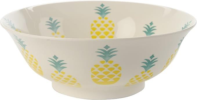Signature Housewares Pineapple 8" Serve Bowl, Yellow | Amazon (US)