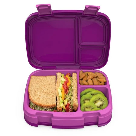 Bentgo Fresh – Leak-Proof, Versatile 4-Compartment Bento-Style Lunch Box with Removable Divider, Portion-Controlled Meals for Teens and Adults On-The-Go – BPA-Free, Food-Safe Materials (Purple) | Walmart (US)