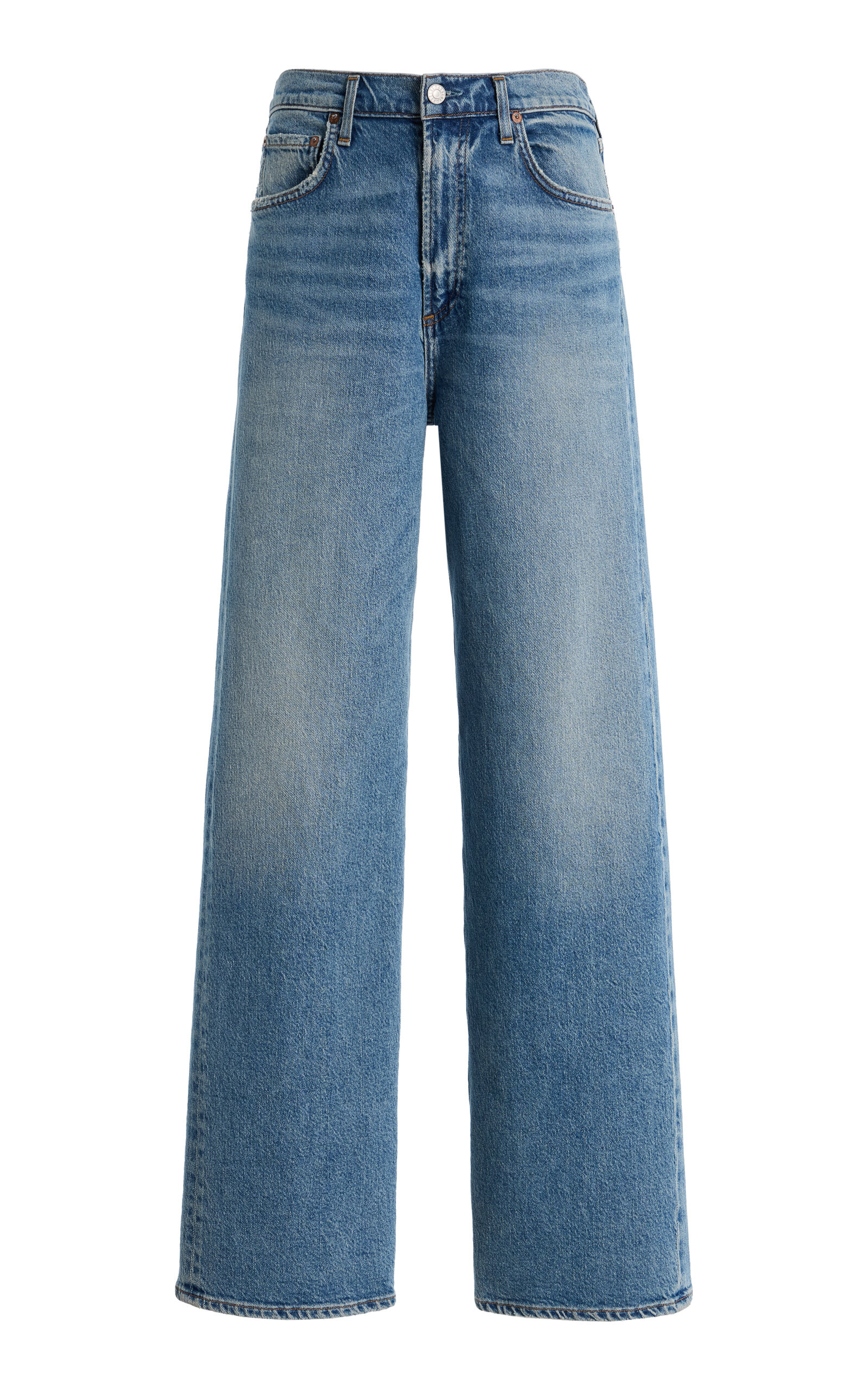 Agolde Ren Stretch High-Rise Wide-Leg Jeans - Moda Operandi | Moda Operandi (Global)