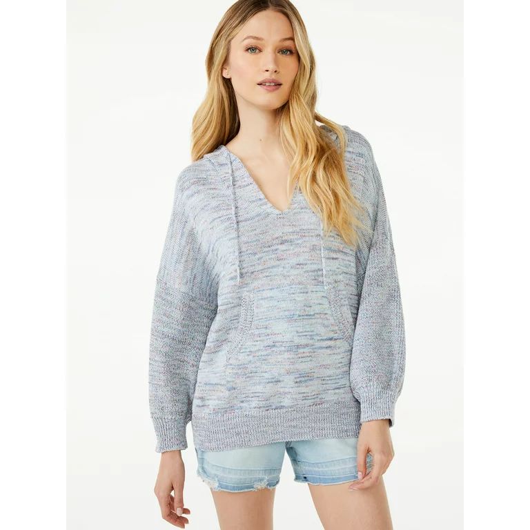 Scoop Women's Sweater Hoodie - Walmart.com | Walmart (US)
