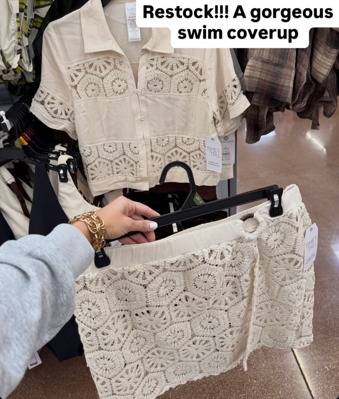 This viral Walmart coverup is restocked! It also comes in brown  🤎

#LTKootd #LTKmomlife #LTKSwim