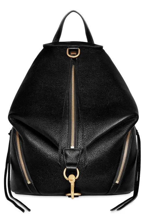 Rebecca Minkoff Julian Leather Backpack in Black at Nordstrom | Nordstrom