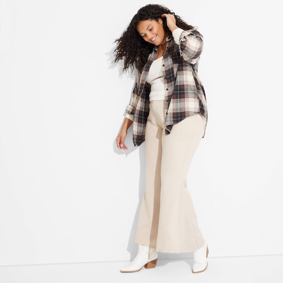 Women's Mid-Rise Washed Extreme Flare Sweatpants - Wild Fable™ | Target