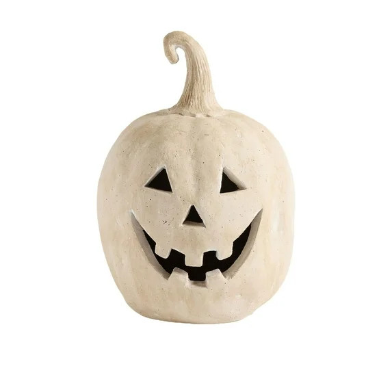 2025 Hallowmas Hand-Carved Terracotta Jack-O'-Lantern, Artisanal Pumpkin Candle Holder for Gothic... | Walmart (US)