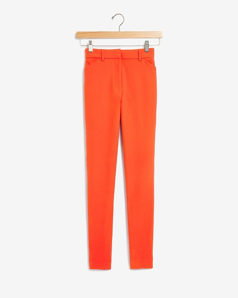 High Waisted Soft Twill Skinny Pant | Express