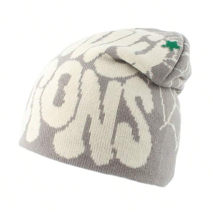 Unisex Harajuku Punk Style Knitted Beanie Cap, Warm And Fashionable Winter Fall | SHEIN
