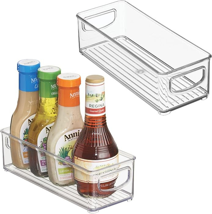 Storage Bin with Handles, For Cabinets or Fridge | Amazon (US)