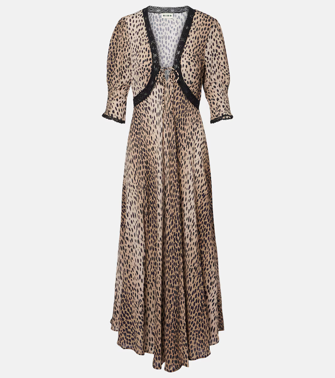 Amina printed crêpe de chine midi dress | Mytheresa (US/CA)