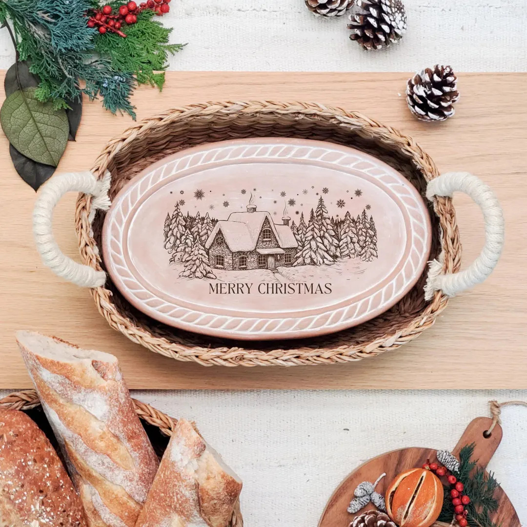 Unique Christmas Gift | Handmade Bread Warmer Set for Holiday Hosting | Cozy Kitchen Gift for Her... | Etsy (US)