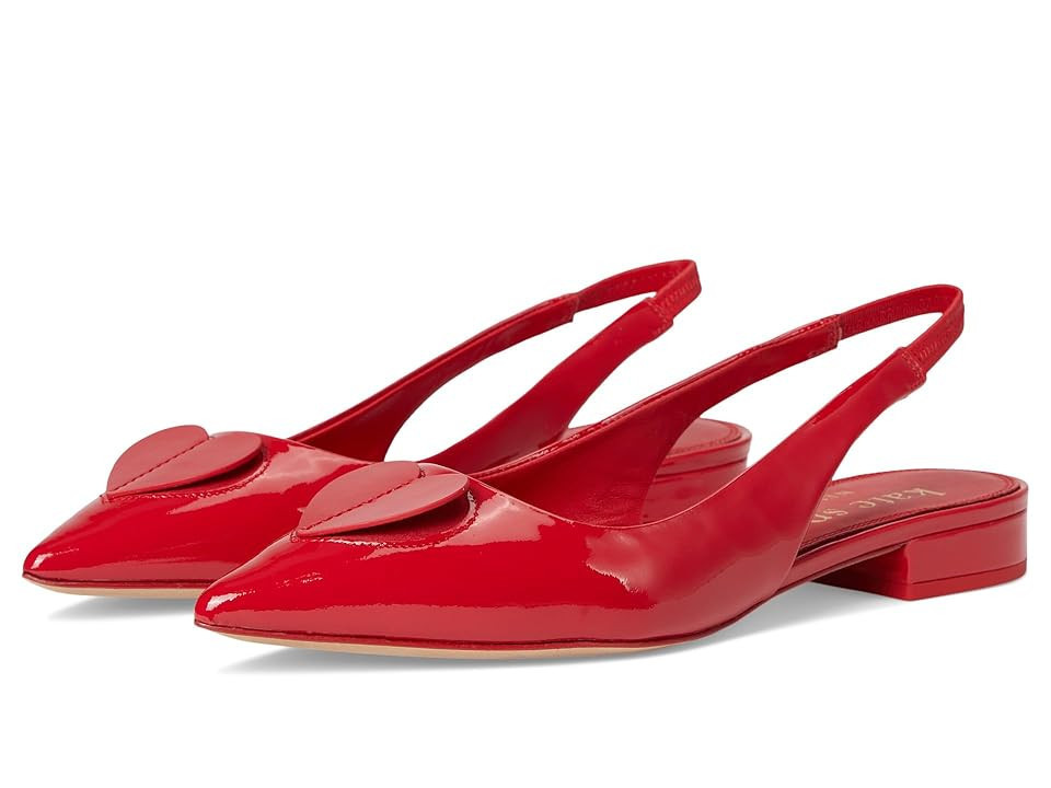 Kate Spade New York Lover Slingback Flats Women's Cold Weather Boots Cherry Rouge : 6.5 M, Leather/Suede | Zappos