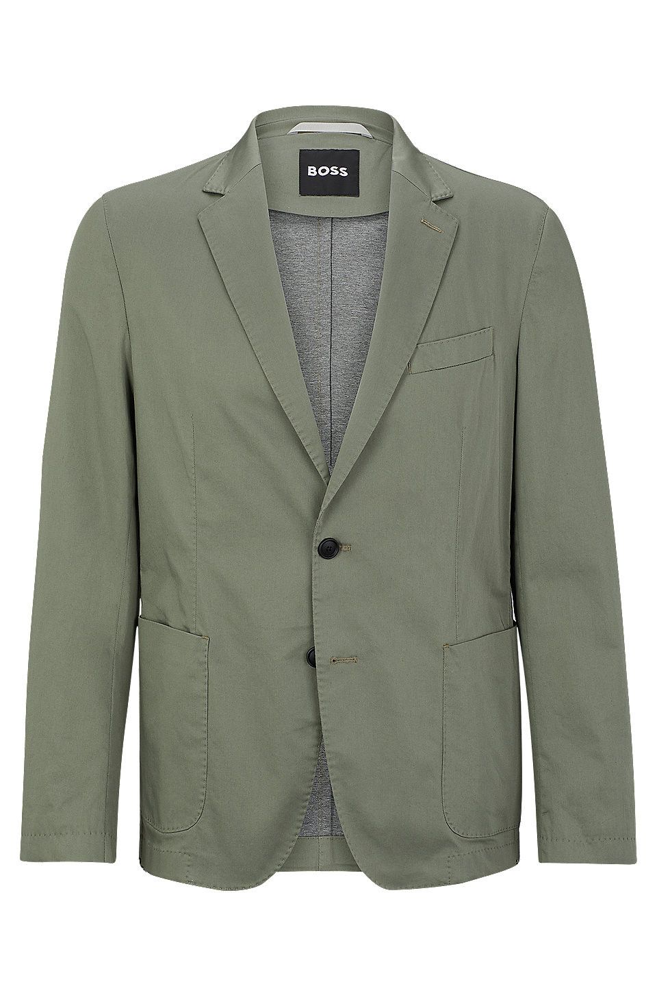 Slim-fit jacket in a crease-resistant cotton blend | Hugo Boss (US)