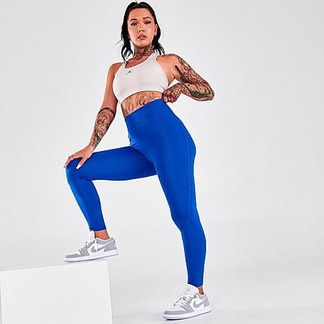 Jordan Women's Essential Crop Leggings in Blue/Game Royal Size X-Large Polyester/Spandex | Finish Line (US)