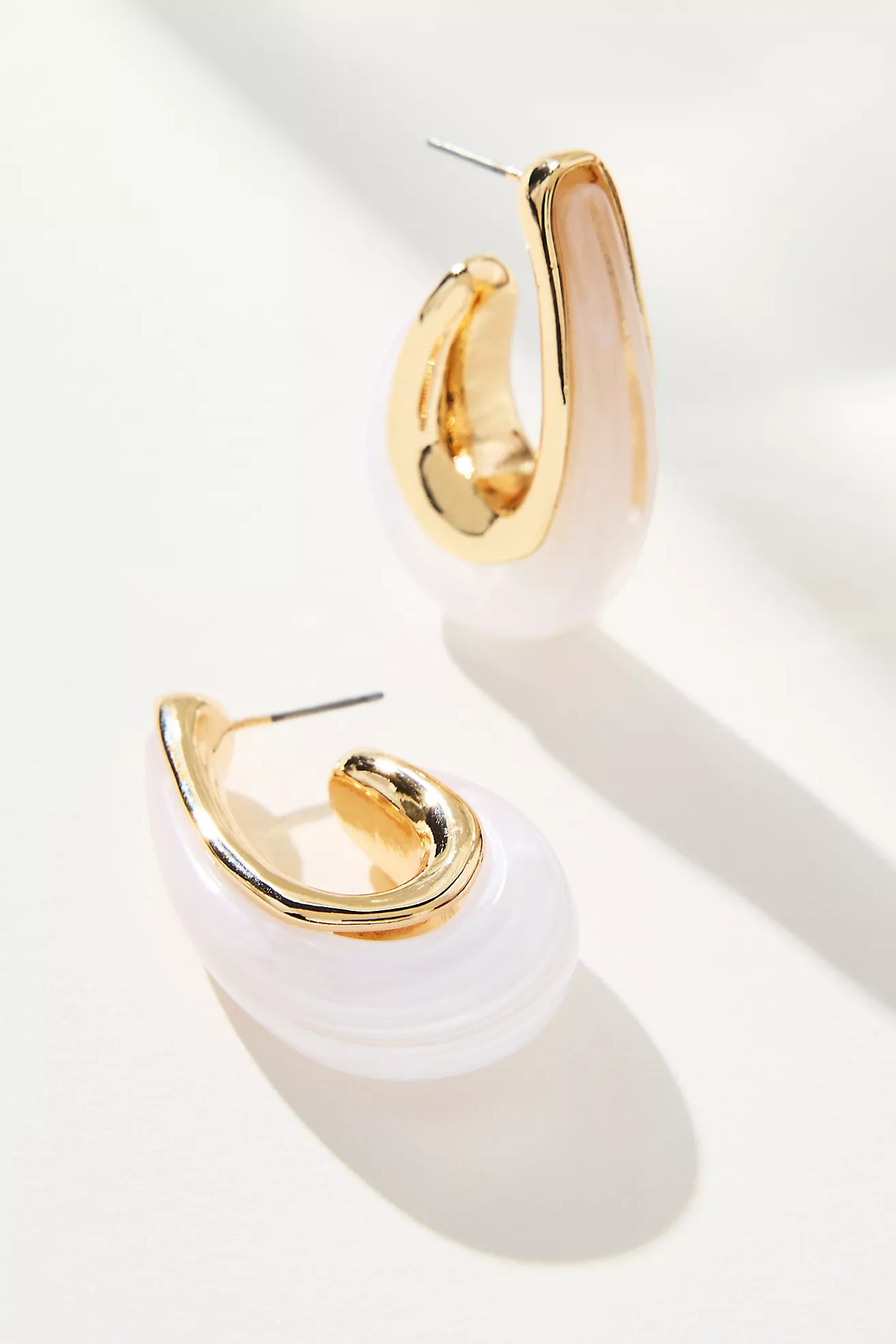 Metal & Resin Hoop Earrings | Anthropologie (US)