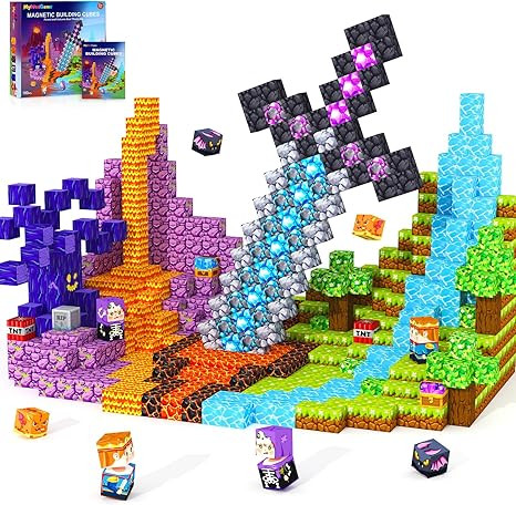 MyWodGame Magnetic Blocks Building Toys for 3 4 5 6 7 8 9 10 11 12 13 Year Old Boys Girls, Kids M... | Amazon (US)