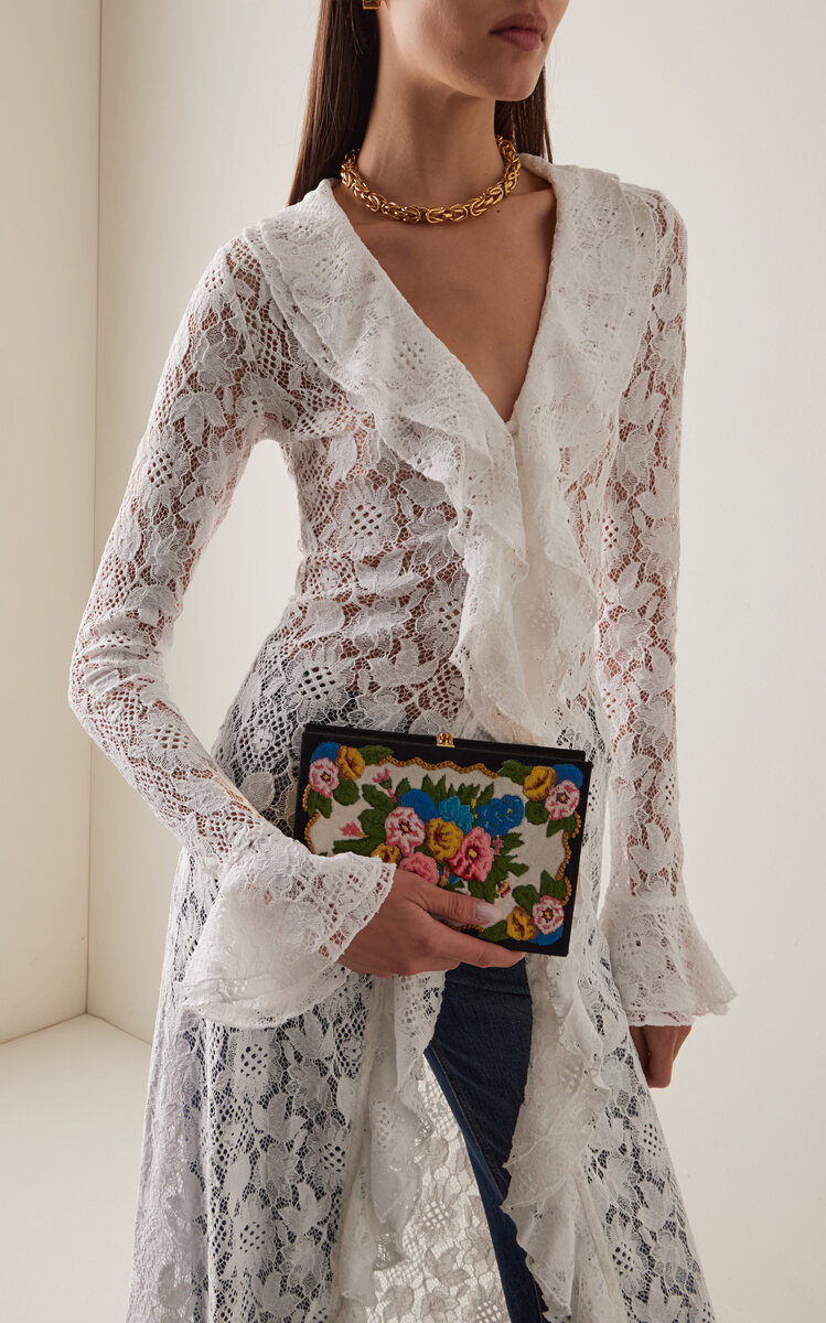 Exclusive Flowers Book Clutch | Moda Operandi (Global)