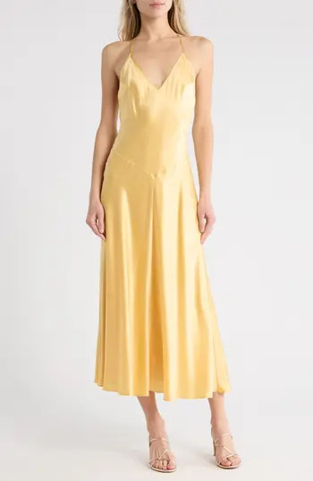 Reformation Nari Silk Maxi Dress in Sunshine at Nordstrom Rack, Size 12 | Nordstrom Rack