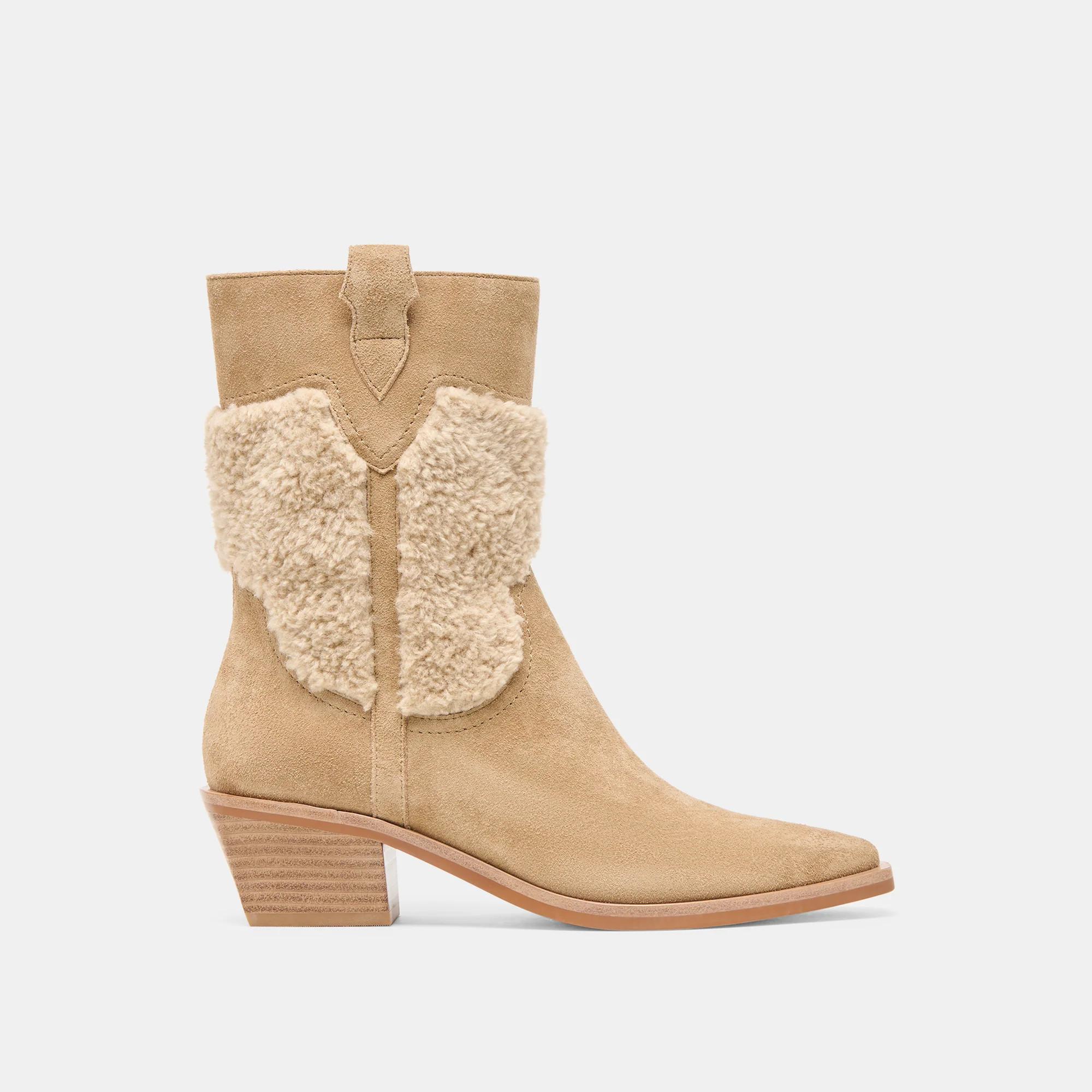 Salil Plush Boots Dk Taupe Suede | DolceVita.com
