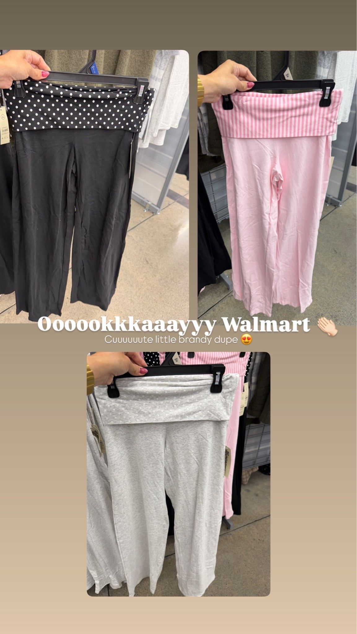 Juniors foldover wide leg pants #walmart #brandy