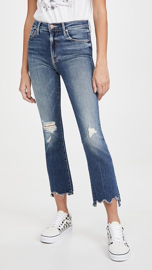 MOTHER The Insider Crop Step Chew Jeans | SHOPBOP | Shopbop