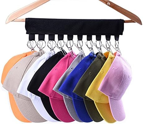 LEKUSHA Cap Organizer Hanger, 10 Baseball Cap Holder, Hat Organizer for Closet - Change Your Clot... | Amazon (US)