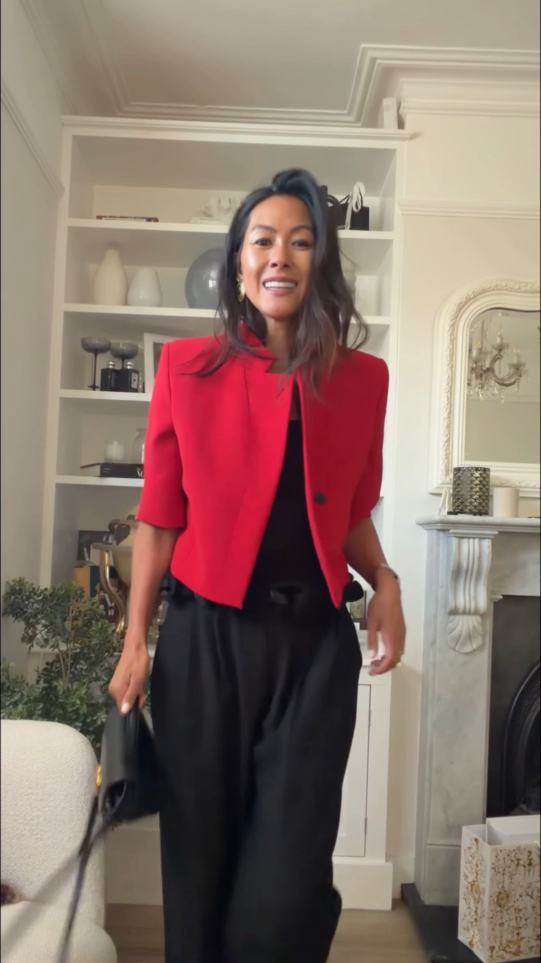 Outfit of the night for a friends 50th party - how I do elegant and chic 
Love to if red crop jacket very elevated! I wear a small. Trousers are a small and vest is a small.

#LTKuk #LTKsummer #LTKdatenight