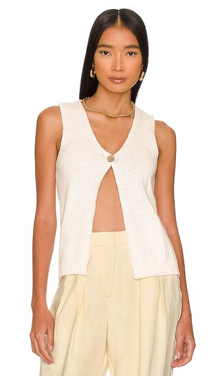 Ochola Vest in Ivory | Revolve Clothing (Global)