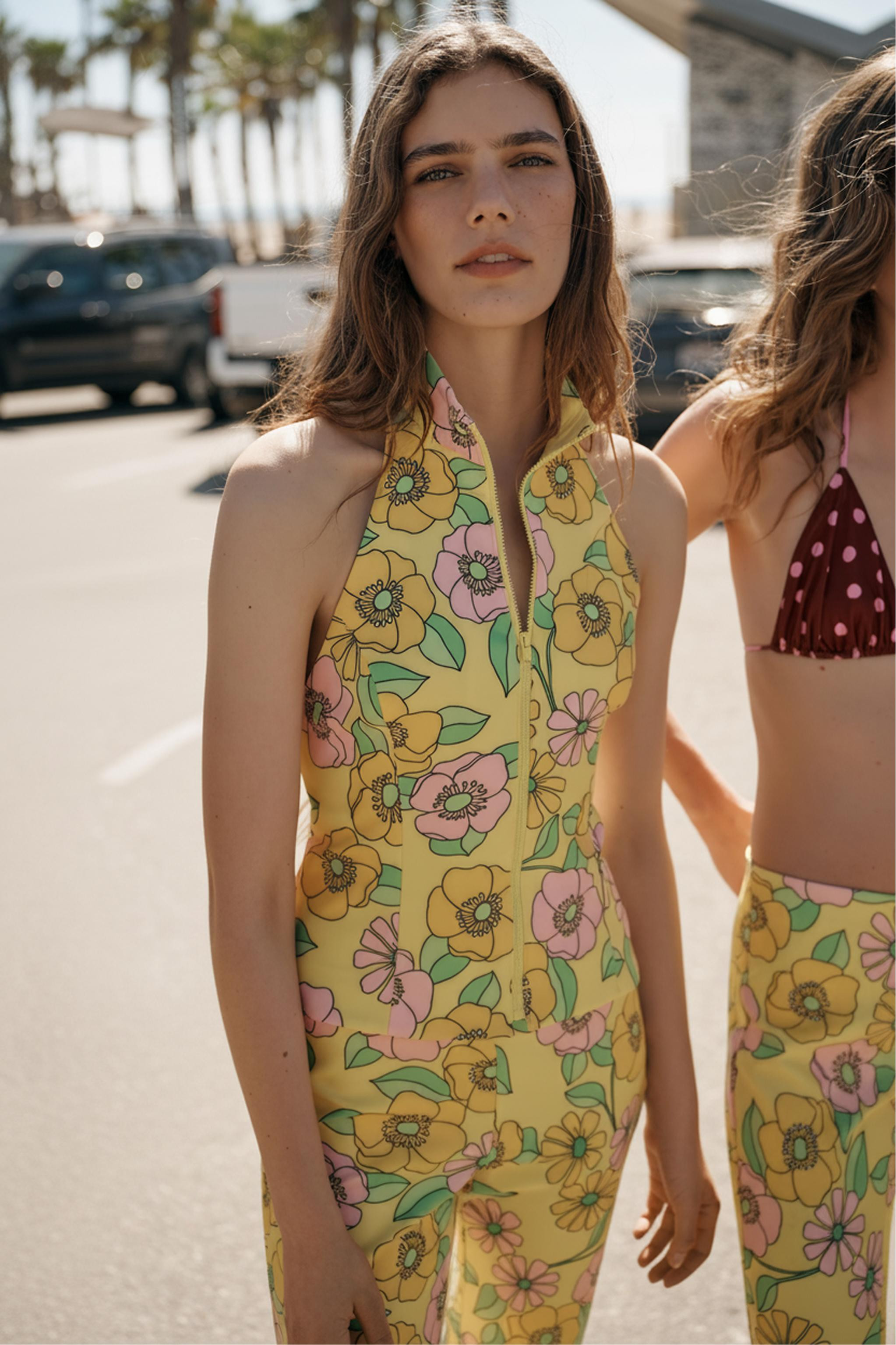 FLORAL HALTER TOP | Zara US